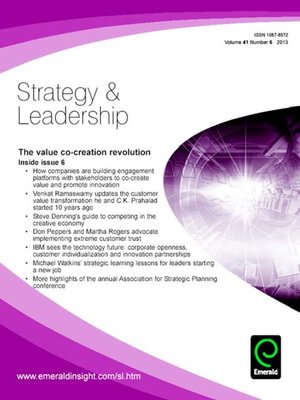 cover image of Strategy & Leadership, Volume 41, Issue 6